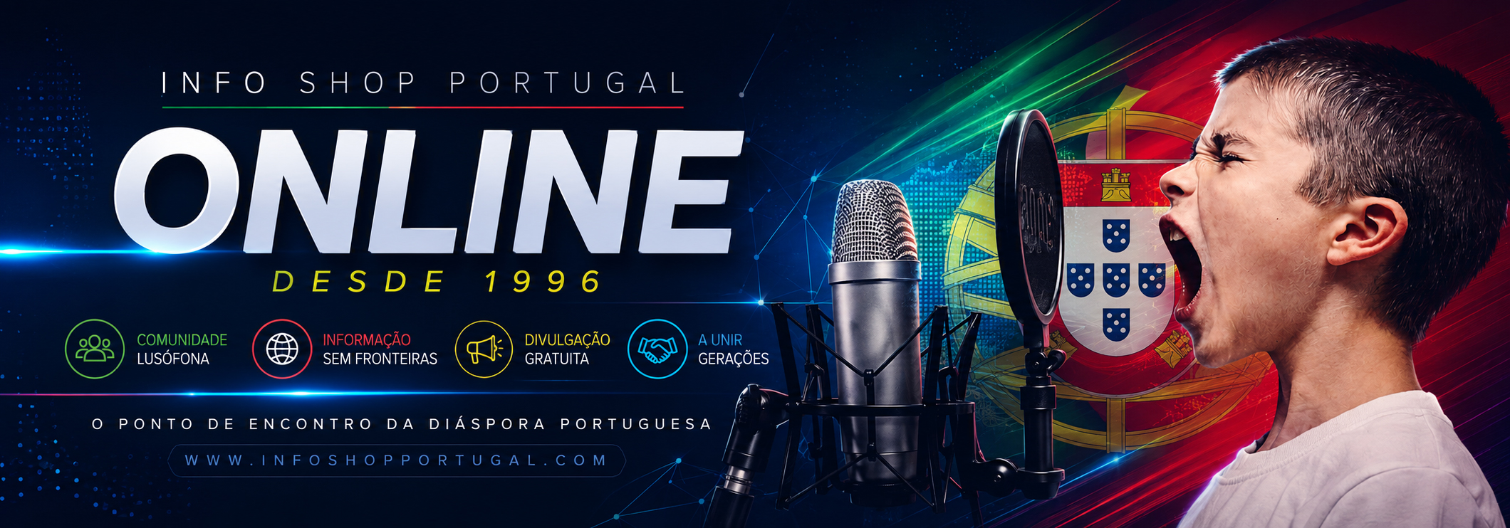 Há 30 anos online - Dê voz ao seu projeto